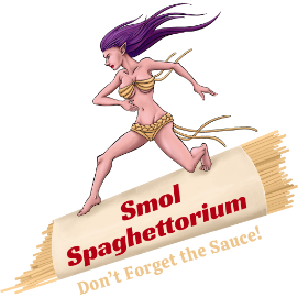 JeFawk's Spaghettorium logo - high quality games and related bullshit.